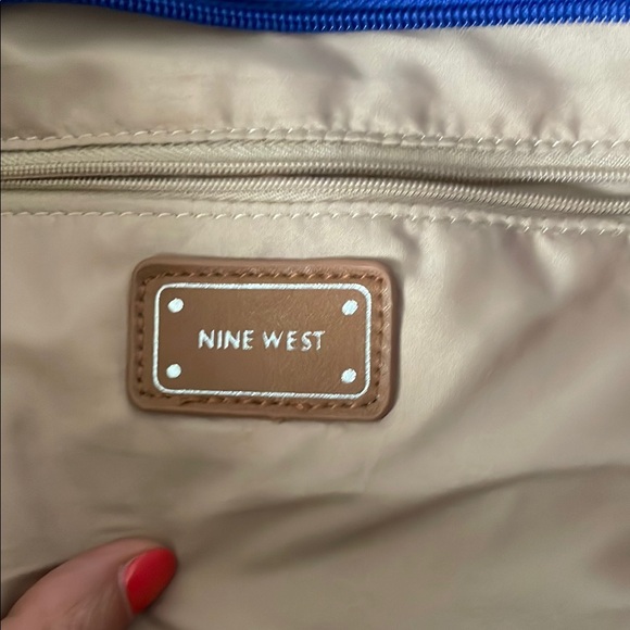 Nine West Blue and Pink Floral Tote Bag - Picture 5 of 8